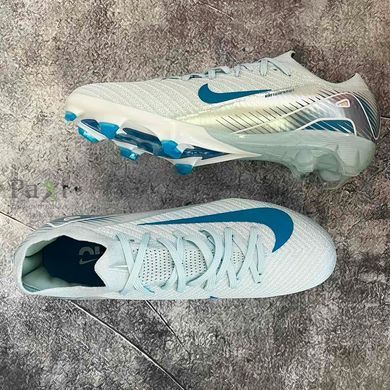 Детские футбольные бутсы Nike Air Zoom Mercurial Vapor XVI FG подростковые голубые 865 фото