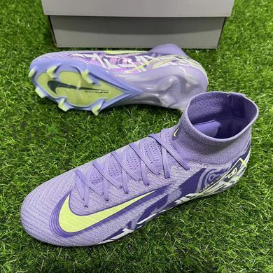 Футбольні бутси Nike Air Zoom Mercurial Superfly X FG фіолетові з коміром p.44 F-716 фото
