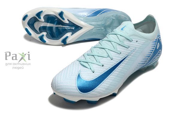 Дитячі футбольні бутси Nike Air Zoom Mercurial Vapor XVI FG підліткові блакитні Арт.865 p.37 865 фото