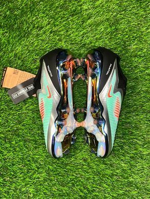 Футбольні копи Nike Phantom 6 Low Elite FG Firm Ground чорно-бірюзові р. 39 1511 фото
