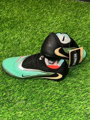 Футбольні копи Nike Phantom 6 Low Elite FG Firm Ground чорно-бірюзові р. 39 1511 фото