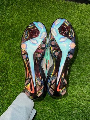 Футбольні копи Nike Phantom 6 Low Elite FG Firm Ground чорно-бірюзові р. 39 1511 фото