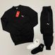 puma чорний світшот штани 2пари носки 695350 фото
