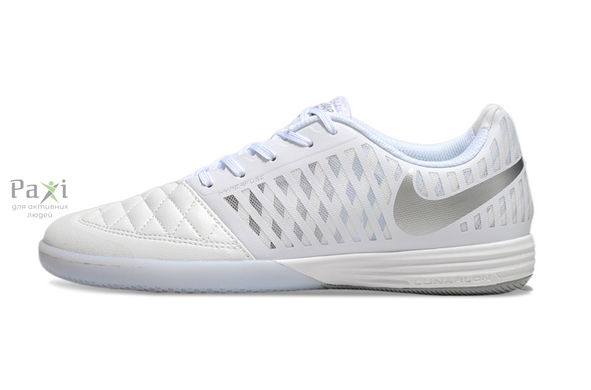 Детские футбольные бампы для зала Nike Lunar Gato II белые 522 фото