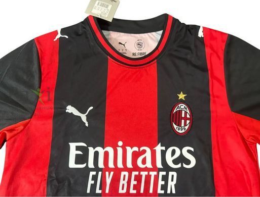 Домашня футбольна форма Мілан (AC Milan) червоно-чорна &mdash; розмір S 26/27 фото