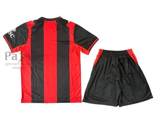 Домашня футбольна форма Мілан (AC Milan) червоно-чорна &mdash; розмір S 26/27 фото