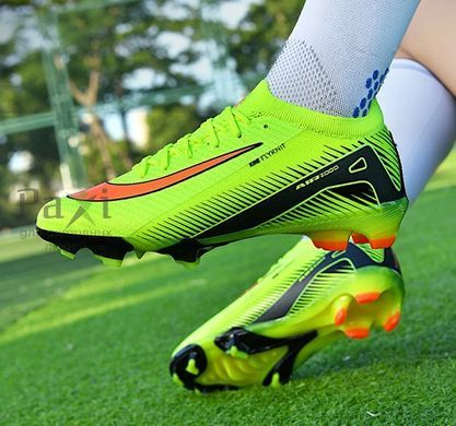 Футбольные бутсы Tezaz Soft Ground игровые салатовые 39-45 FO-2076 фото