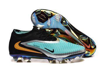 Дитячі бутси Nike Phantom 6 Elite Firm Ground чорно-бірюзові 1512 фото