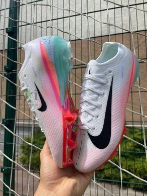Футбольные Копы Nike Air Zoom Mercurial Vapor XVI FG бело-розовые FB-9886 фото