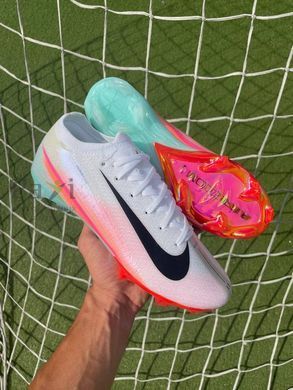 Футбольные Копы Nike Air Zoom Mercurial Vapor XVI FG бело-розовые FB-9886 фото
