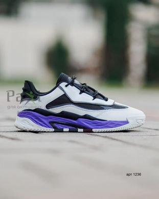 Чоловічі кросівки AD Niteball 2 White Purpur 1236 фото