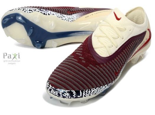 Бутсы футбольными для детей Nike Phantom 6 Elite Low Pure Platinum FG для игры на натуральном поле 1639 фото