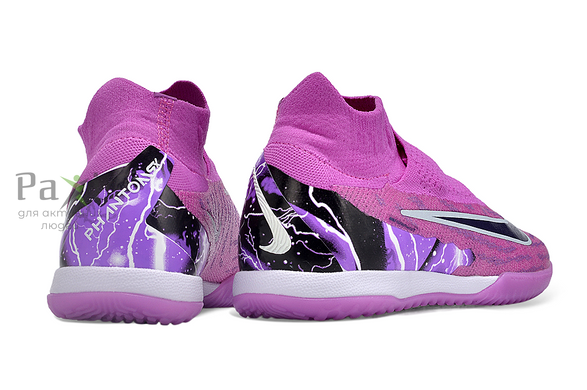 Футзалки Nike Phantom GX IC бампи рожеві з носком для футболу - розмір 39 FO-862 фото