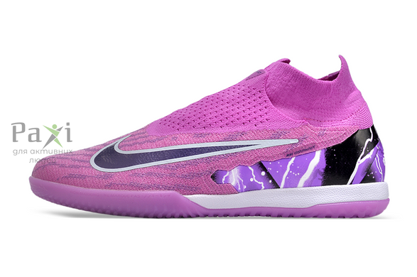 Футзалки Nike Phantom GX IC бампи рожеві з носком для футболу - розмір 39 FO-862 фото