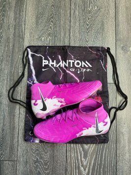Бутсы для футбола Nike Phantom Luna FG purple с мешочком FS100 фото