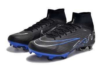 Футбольные бутсы Nike Air Zoom Mercurial Superfly IX FG с носком черные F-091 фото