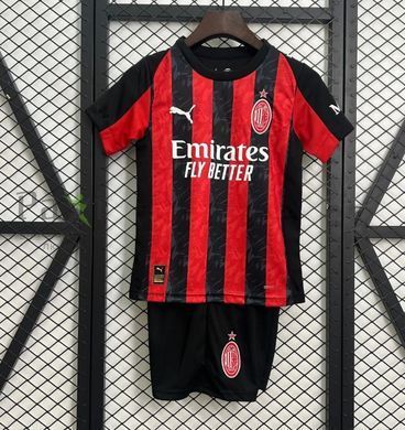 Домашня футбольна форма AC Milan Puma 25/26 червоно-чорна 25/26 фото