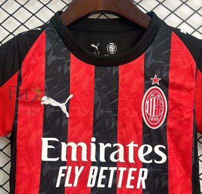 Домашня футбольна форма AC Milan Puma 25/26 червоно-чорна 25/26 фото