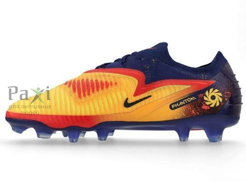 Дитячі бутси Nike Phantom 6 Elite FG синій жовтий для гри на траві 1526/546 фото