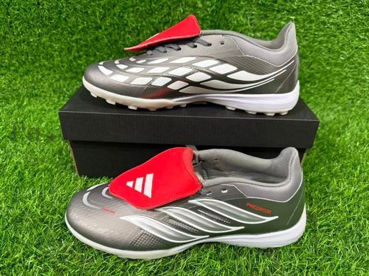 Сороконіжки для футболу Adidas Predator LEAGUE TF сірі 588 фото