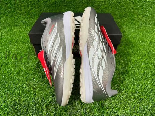 Сороконіжки для футболу Adidas Predator LEAGUE TF сірі 588 фото