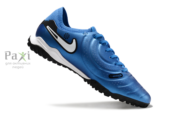 Детские синие сороконожки Nike Tiempo Legend 10 TF футбольная обувь для подростков 739 фото