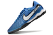 Детские синие сороконожки Nike Tiempo Legend 10 TF футбольная обувь для подростков 739 фото 4