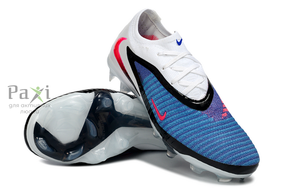 Дитячі Бутси Nike Phantom GX 6 FG для гри на твердому полі біло-синій FO-562 фото