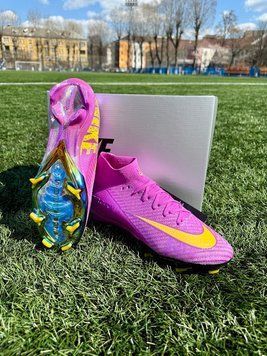 Бутсы детские Nike Air Zoom Mercurial Superfly 10 Elite FG с носком подростковые футбольные SE-1497 фото
