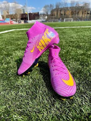 Бутсы детские Nike Air Zoom Mercurial Superfly 10 Elite FG с носком подростковые футбольные SE-1497 фото