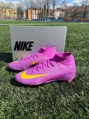 Бутсы детские Nike Air Zoom Mercurial Superfly 10 Elite FG с носком подростковые футбольные SE-1497 фото