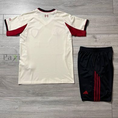 Футбольная форма ФК Ливерпуль выезд / беж-черная 25-26 /S FBL-123 фото