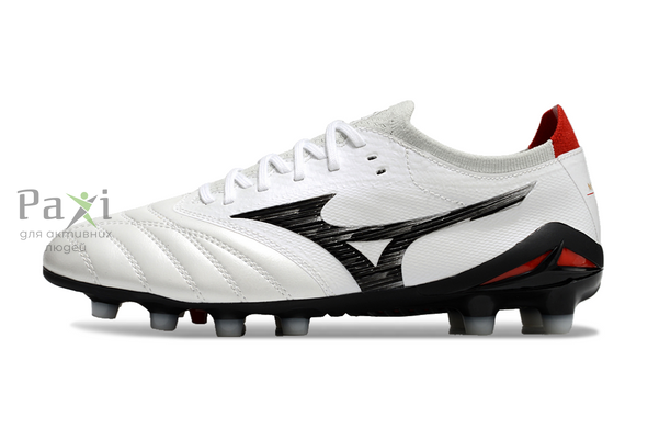 Бутси Mizuno Morelia Neo III для гри натуральному полі біло-чорні FO-2067 фото