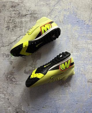 Сороконожки футбольные для детей Nike Air Zoom Superfly IX TF желтые 553 фото