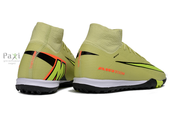 Сороконожки футбольные для детей Nike Air Zoom Superfly IX TF желтые 553 фото