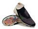 Футбольные бутсы без шнурков Nike Phantom 6 High Elite FG Firm Ground черно-бежевые 1745 фото 4