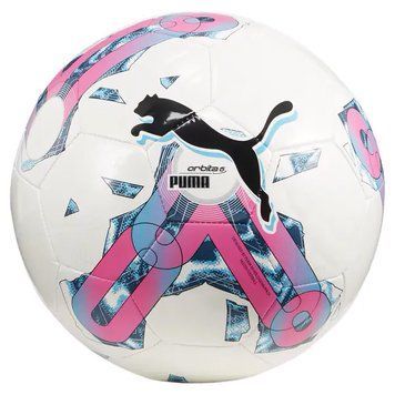 М'яч футбольний Puma Orbita 6 MS 430 білий, рожевий, мультиколор унісекс 5 083787-10 фото