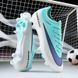 Футбольные бутсы Tezaz Soft Ground (SG) бело-мятные для натурального поля FO-2160 фото 4