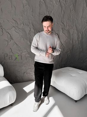 Чоловічий Светр сірий вязка p.S SAN-2033515 фото