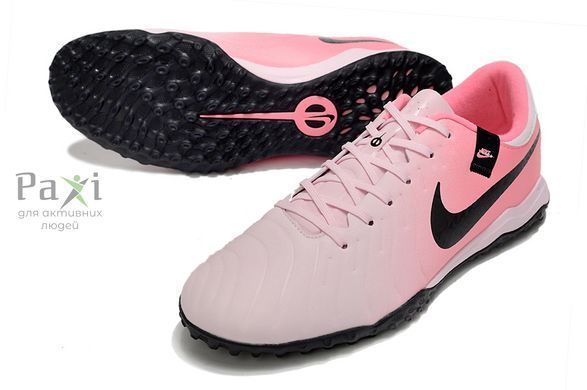 Сороконожки розовые Nike Tiempo Legend 10 TF футбольная обувь F-833 фото