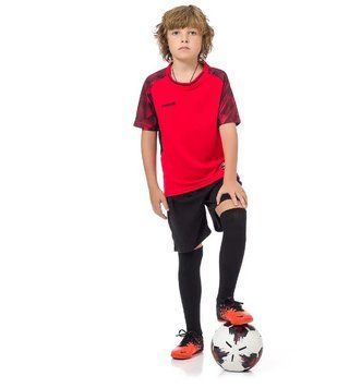Детская Футбольная форма игровая Europaw 028 Classic light красно черная 2XS 2841 фото