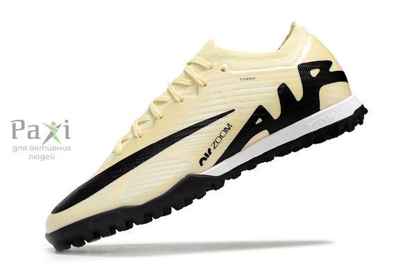 Дитячі футбольні сороконіжки Nike Air Zoom Vapor XV TF підліткові бежеві Арт.832 p.35 832 фото