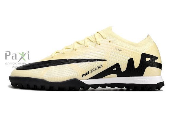 Дитячі футбольні сороконіжки Nike Air Zoom Vapor XV TF підліткові бежеві Арт.832 p.35 832 фото