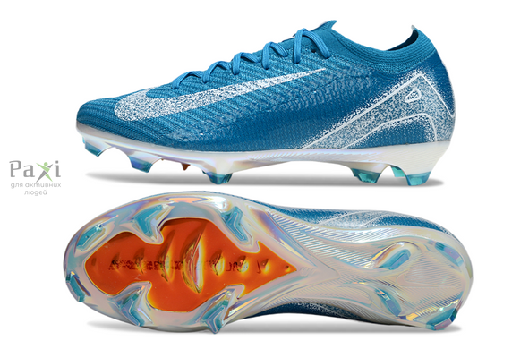 Бутсы Nike Air Zoom Mercurial Vapor XVI FG синий для игры на натуральном поле FO-707 фото