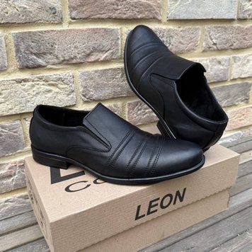 Мужские кожаные туфли Leon из натуральной кожи, классические, Украина, 39 180797_39 фото