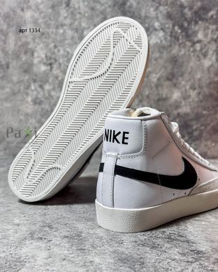Кроссовки в стиле Nike Blazer Mid 77 Vintage White Белые KZ-1334 фото