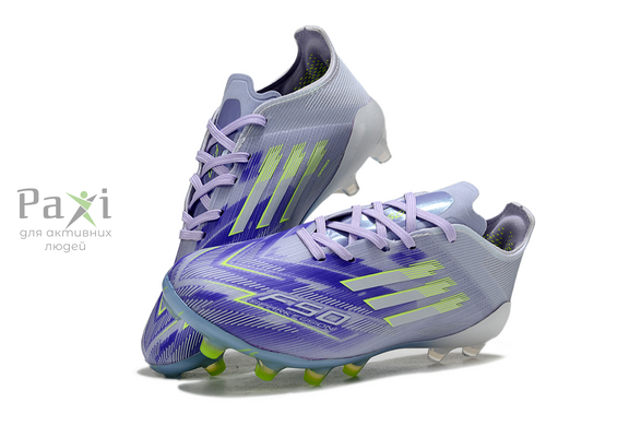 Детские бутсы Adidas F50 FG для футбола на натуральном поле фиолетовые F-555 фото
