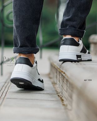Мужские кроссовки SubForce White Black KZ-1224 фото
