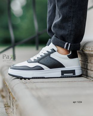 Мужские кроссовки SubForce White Black KZ-1224 фото