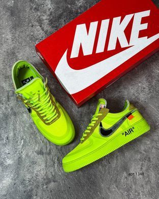 Мужские кроссовки Nike Air Force x Off-White Green Салатовые 248RCX1310 фото
